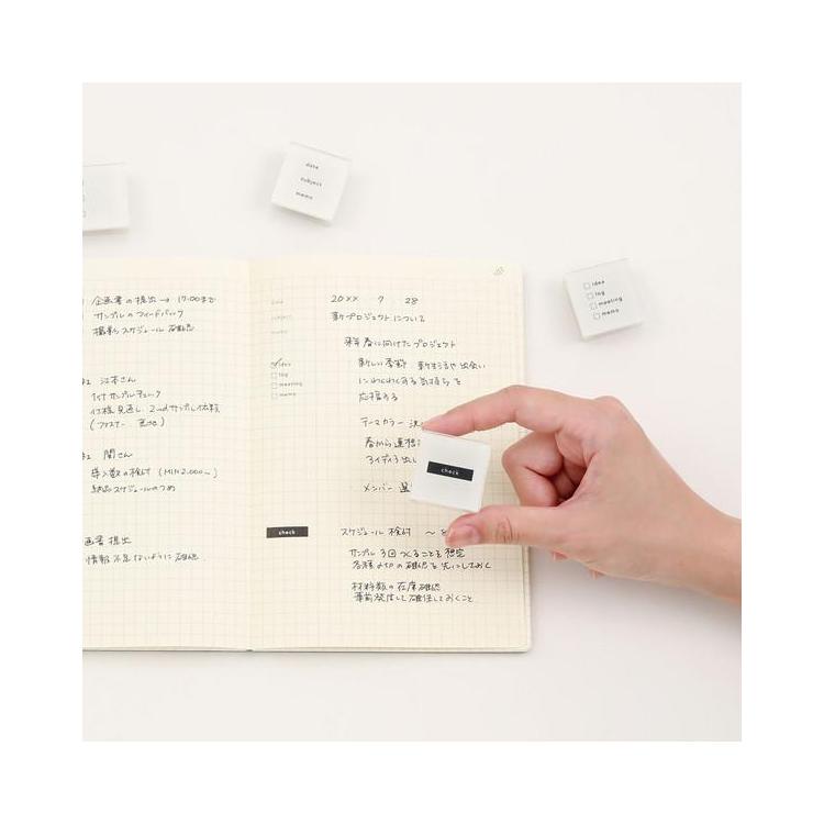 isshoni. Point Stamp Flat Self-Inking Stamp / DAIGO