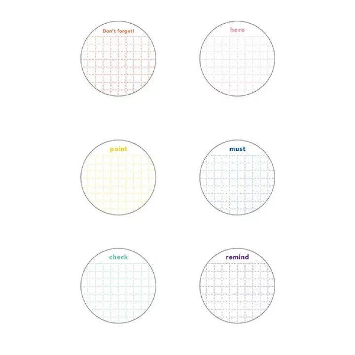 isshoni. Round To-Do Sticky Notes / DAIGO