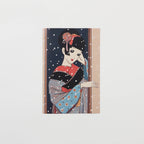 "It’s Snowing" Postcard by Narumi / Bungu