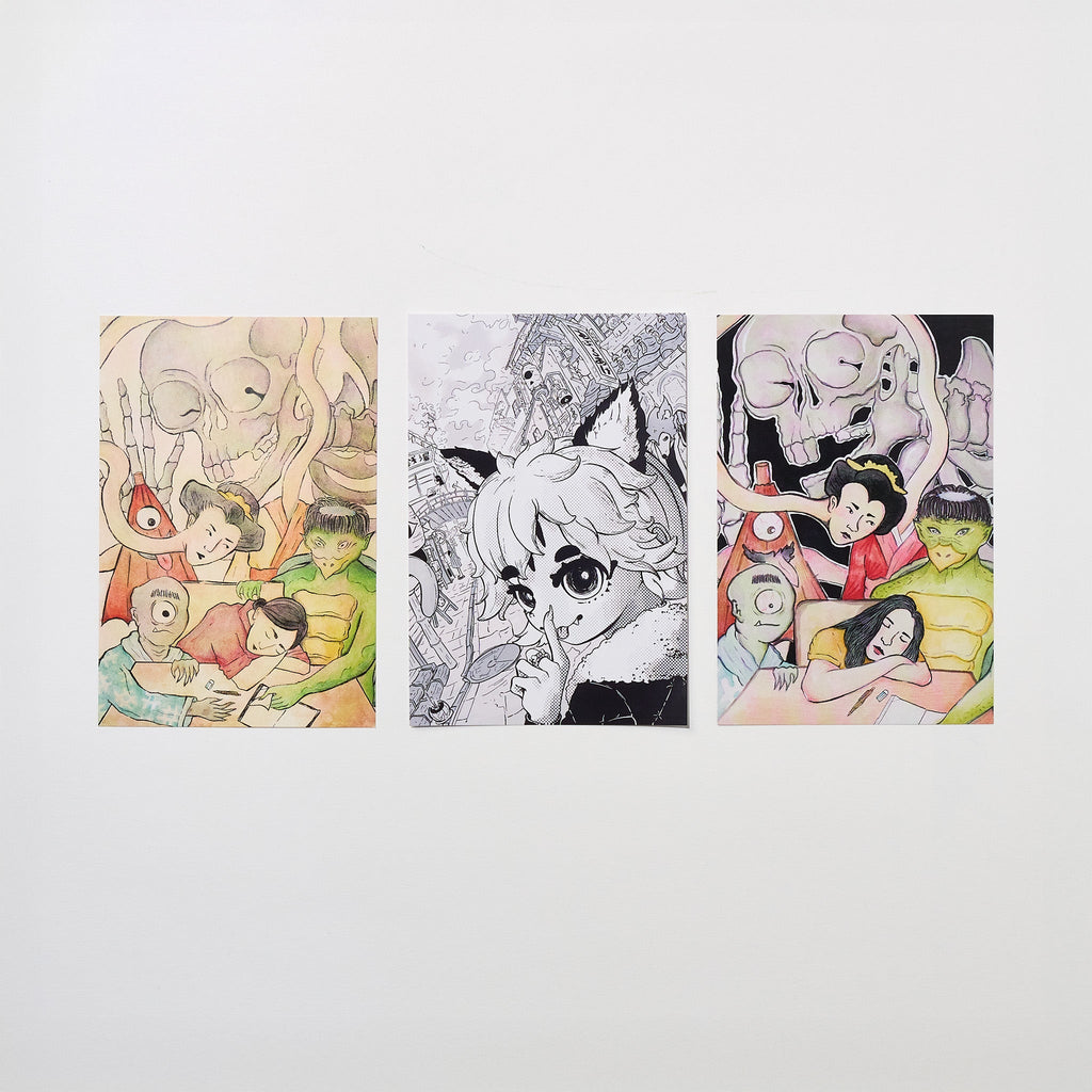 "Japanese Halloween" Postcard Bundle / Bungu