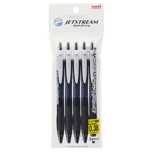 Jetstream Standard Black Ballpoint Pen 5P / uni Mitsubishi Pencil