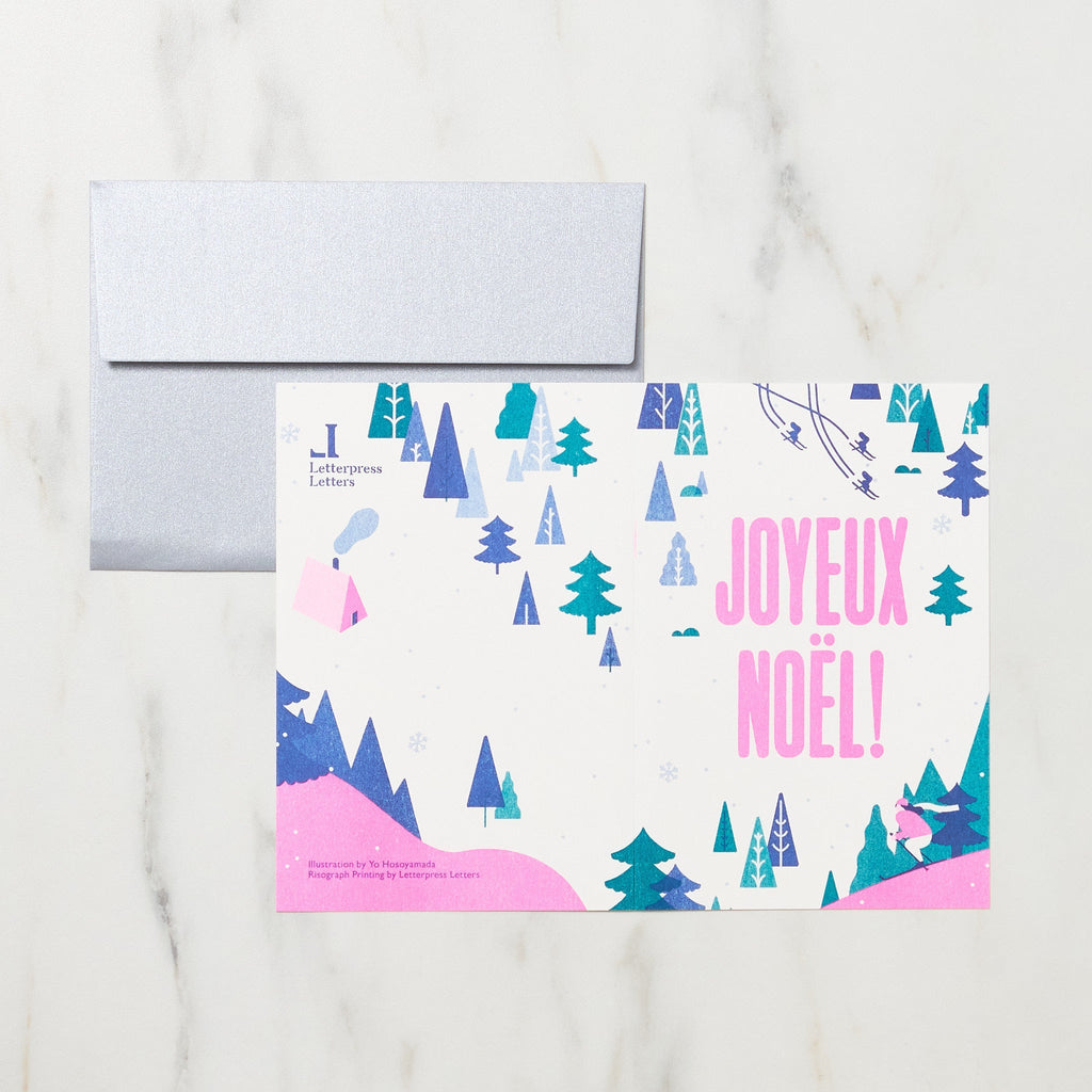Joyeux Noël Christmas Cards / Letterpress Letters