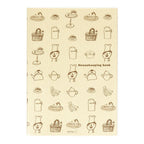 MIDORI Kakeibo A5 cover without the paper band, cook pattern printed edge to edge