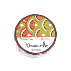 Kimono Beauty Chrysanthemum Seigaiha Foil Masking Tape / Kamiiso
