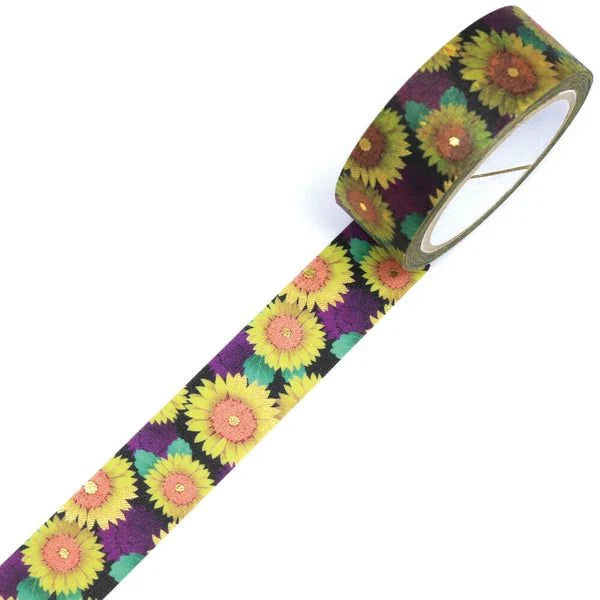 Kimono Beauty Sunflower Masking Tape / Kamiiso