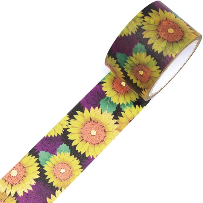 Kimono Beauty Sunflower Masking Tape / Kamiiso
