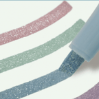 Kirabi Glitter Marker 4 Color Set / Sun-Star