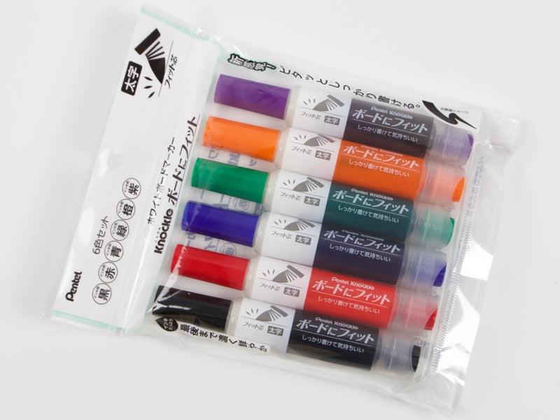 Knockle Fit Thick Tip Whiteboard Marker Set