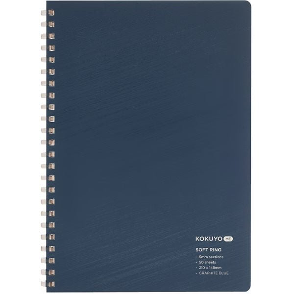 KOKUYO ME A5 Soft Ringed Notebook Grid - Deep Nature / KOKUYO
