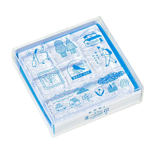 Kori Jirushi Ice Cube Stamp 6-Piece Set / KING JIM