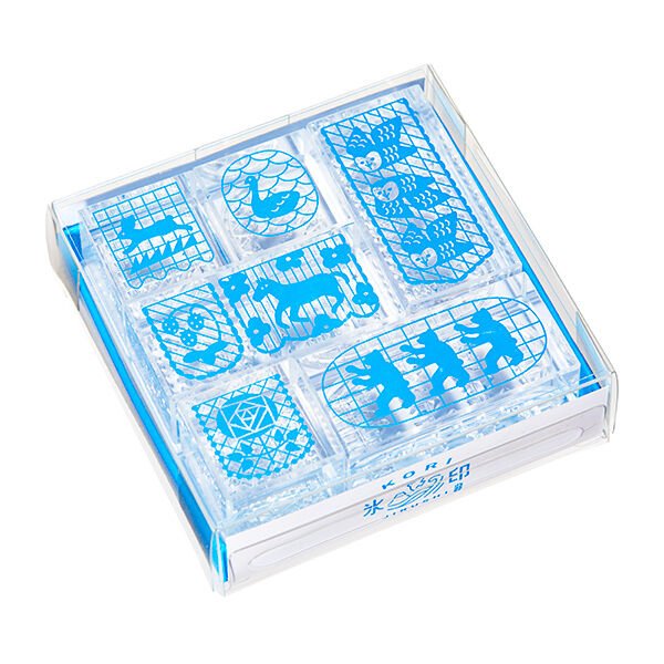 Kori Jirushi Ice Cube Stamp 6-Piece Set / KING JIM