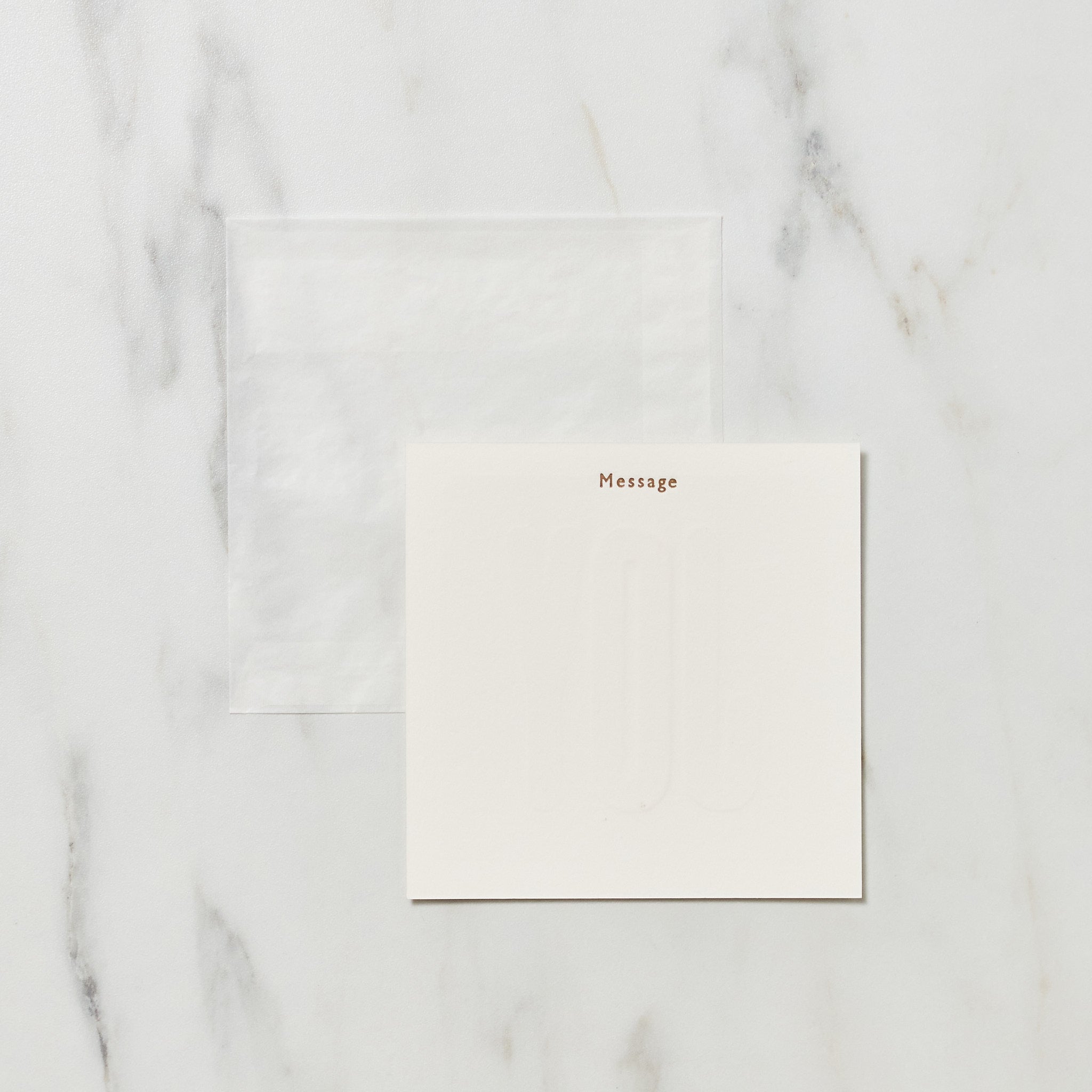 Letterpress "Joy" Square Christmas Card / Letterpress Letters