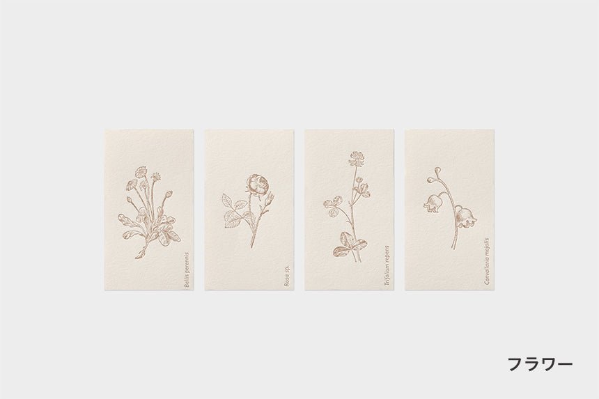 Letterpress Mini Message Cards / TOUCH & FLOW