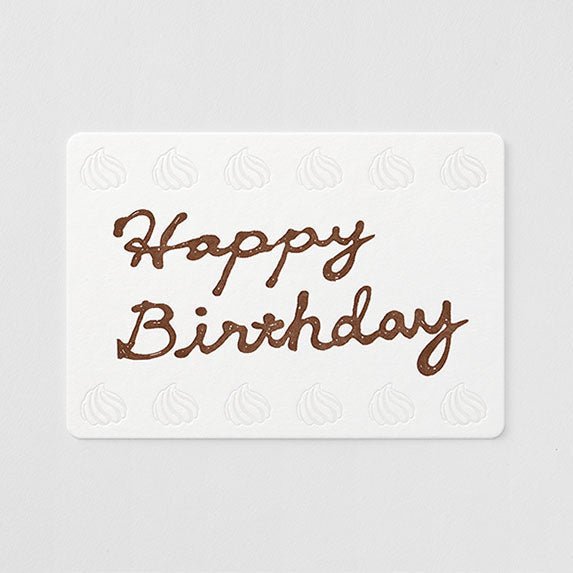 Letterpress Postcard / TOUCH & FLOW