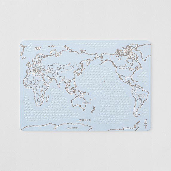 Letterpress Postcard / TOUCH & FLOW