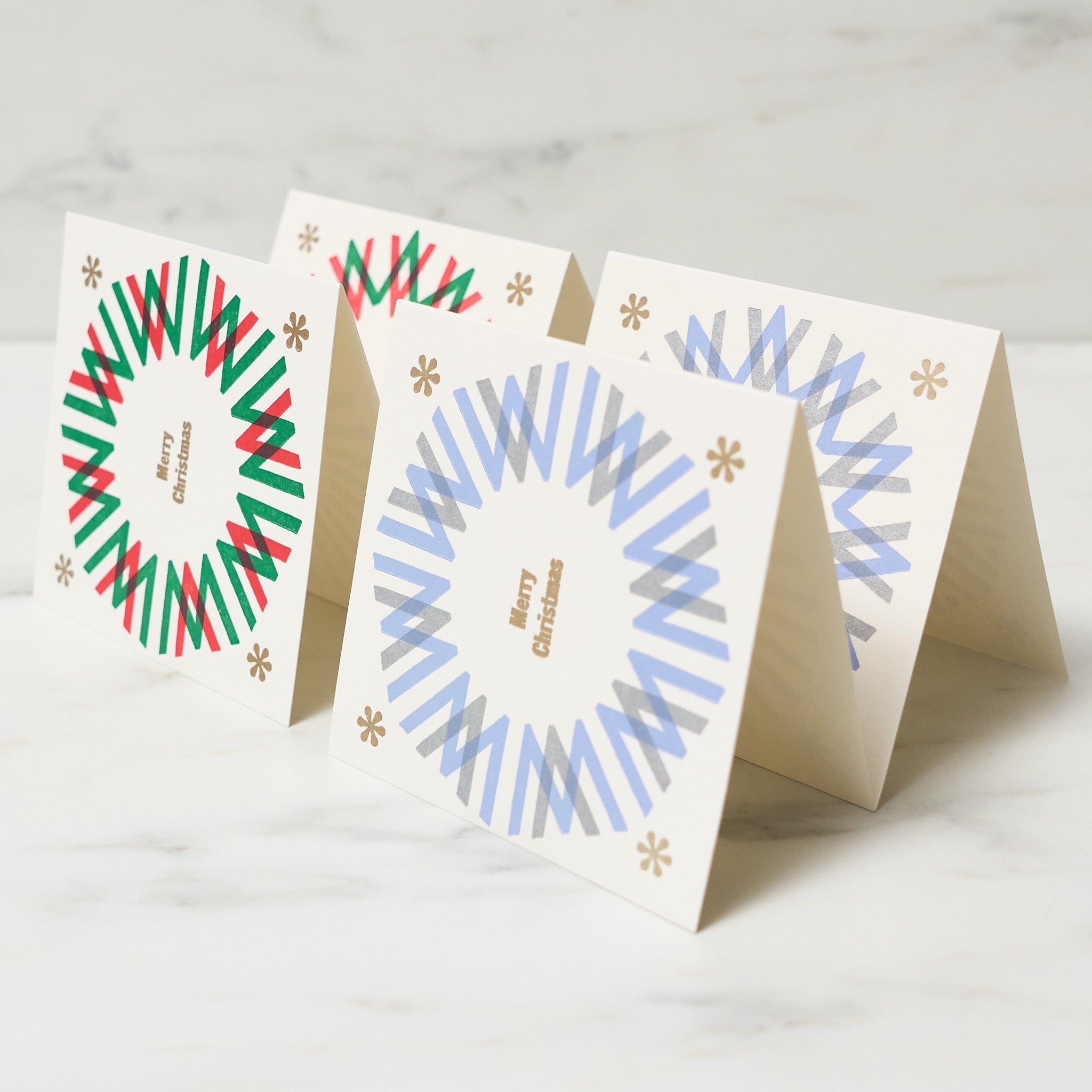 Letterpress Quarto-Bound Christmas Card / Letterpress Letters