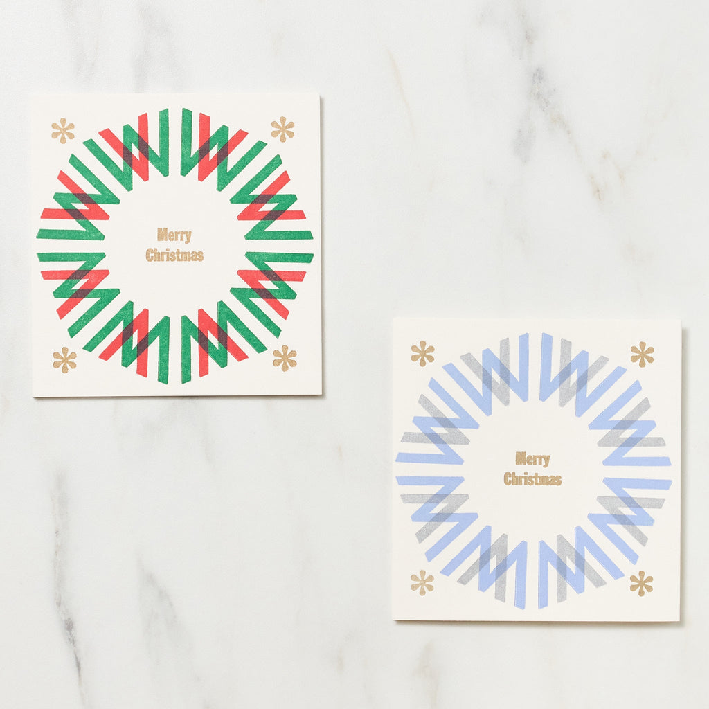 Letterpress Quarto-Bound Christmas Card / Letterpress Letters