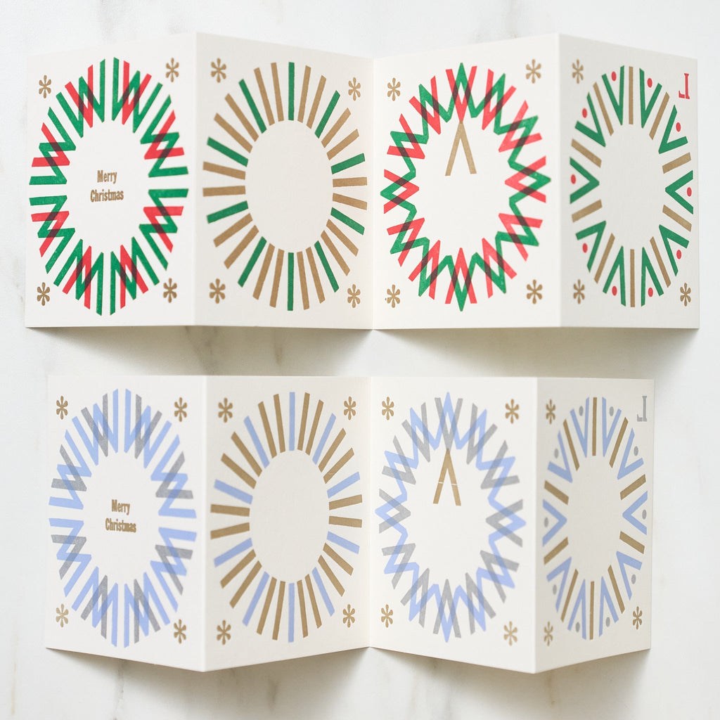 Letterpress Quarto-Bound Christmas Card / Letterpress Letters