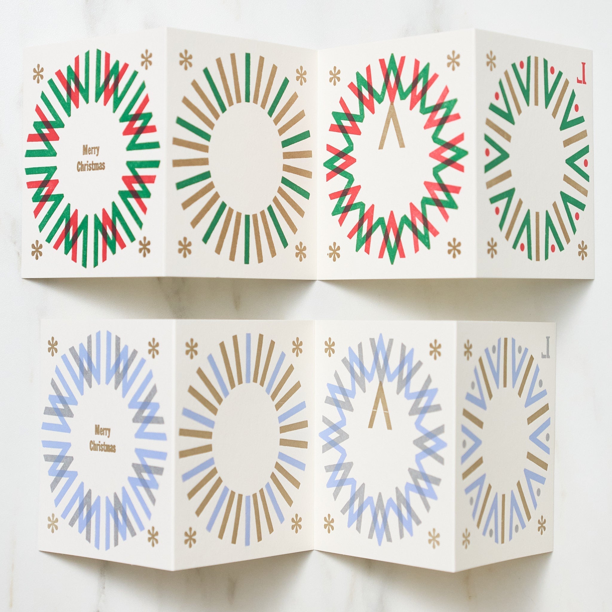 Letterpress Quarto-Bound Christmas Card / Letterpress Letters