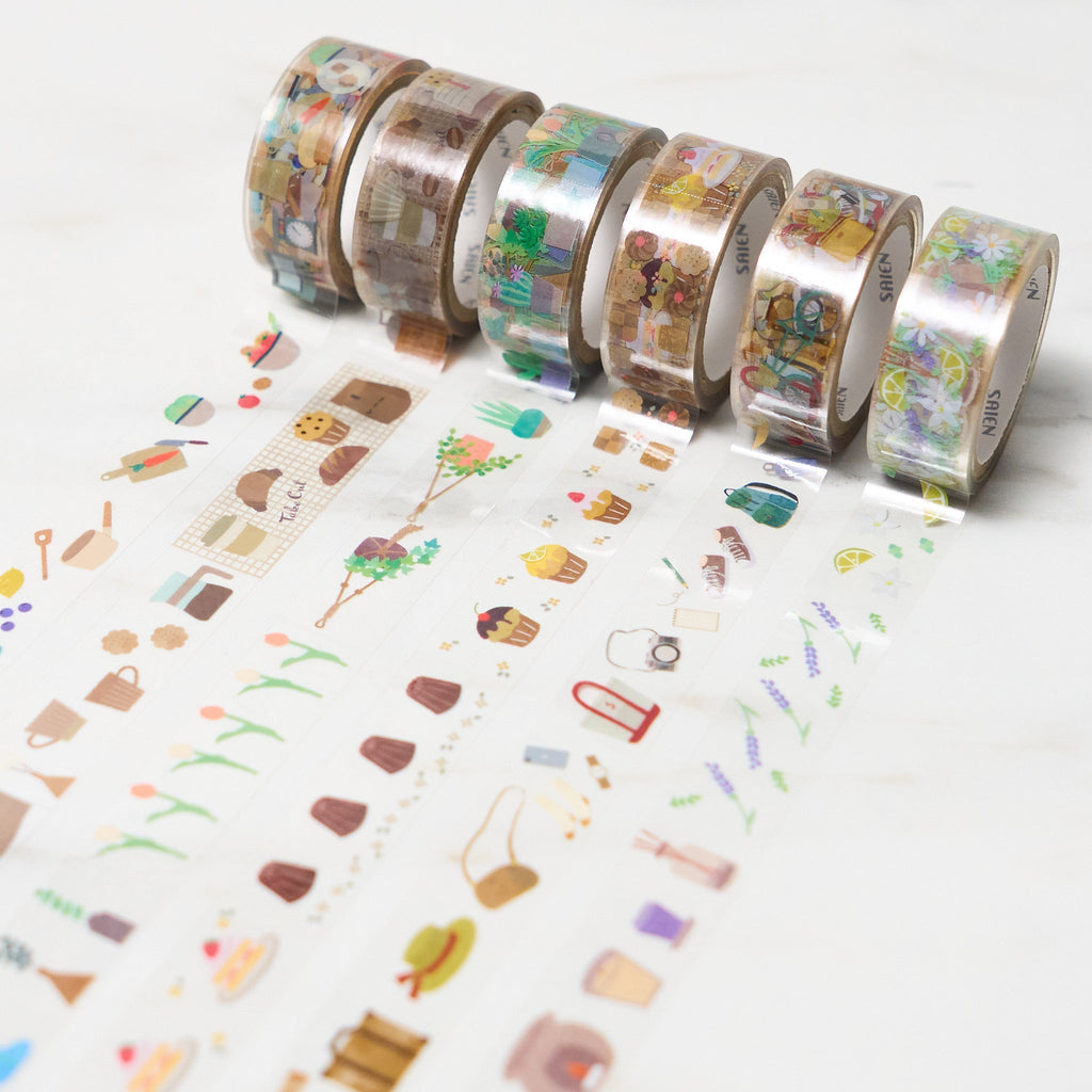 "Life" Series 15mm Clear Masking Tape / SAIEN