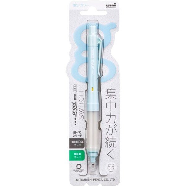 [Limited] Alpha Gel SWITCH Mechanical Pencils Pale Color / uni Mitsubishi Pencil