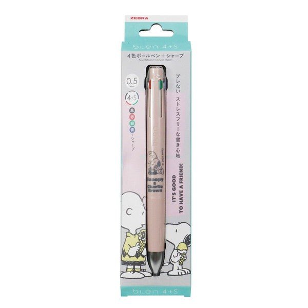 [Limited] bLen 4+S Peanuts Series Multifunctional Ballpoint Pen / Zebra
