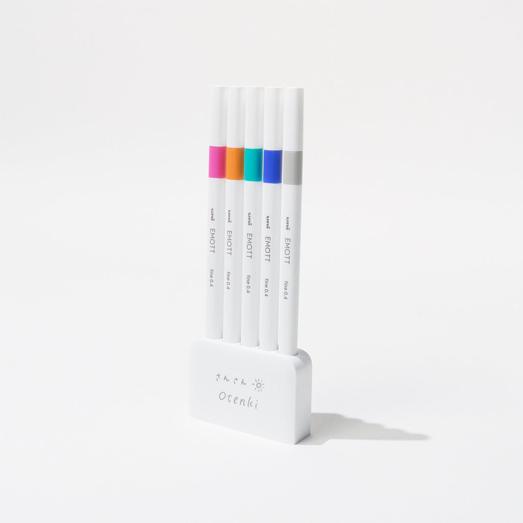 [Limited] Bungu Joshi Haku Festival Otenki EMOTT Markers 5-Color Set / uni Mitsubishi Pencil