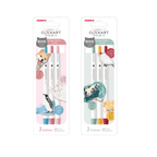 [Limited] Clickart Animal Colors 3 Pen Set / Zebra