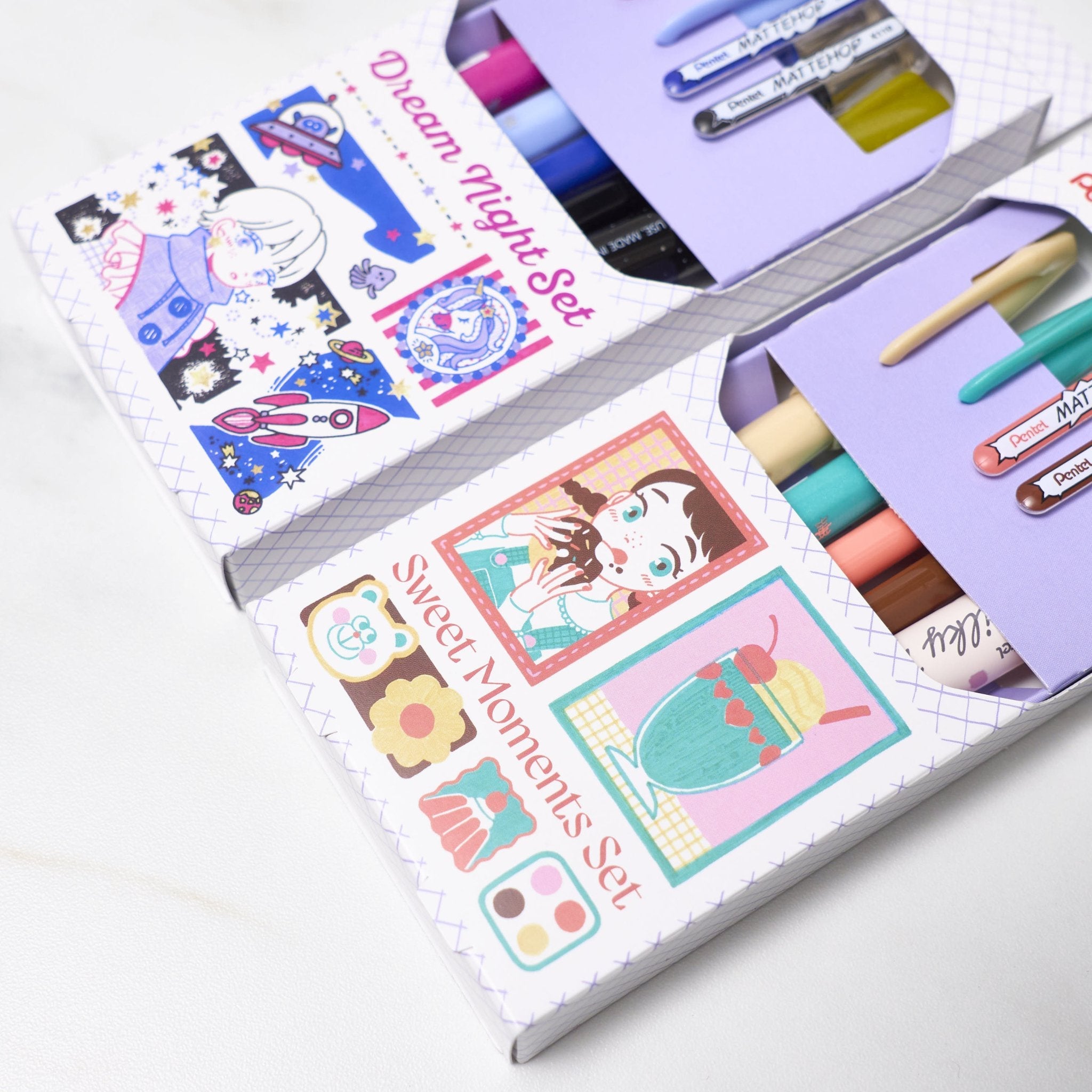 [Limited] Mattehop and Brush Pen Set / Pentel