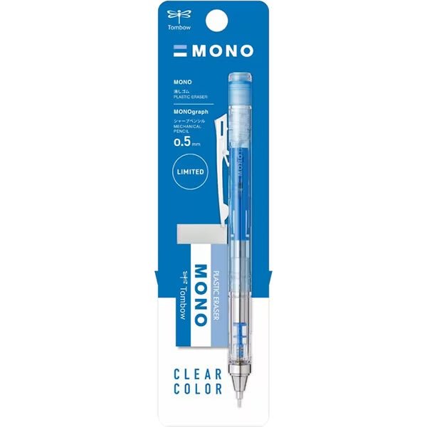 [Limited] MONO Graph Clear Mechanical Pencil & Eraser Set / Tombow