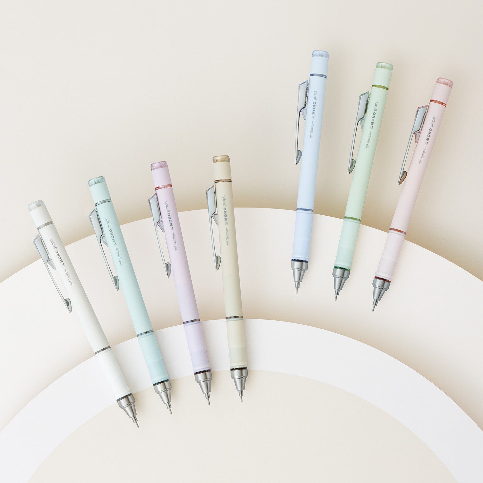 [Limited] MONO Graph Grip Mechanical Pencil Pale Tone / Tombow