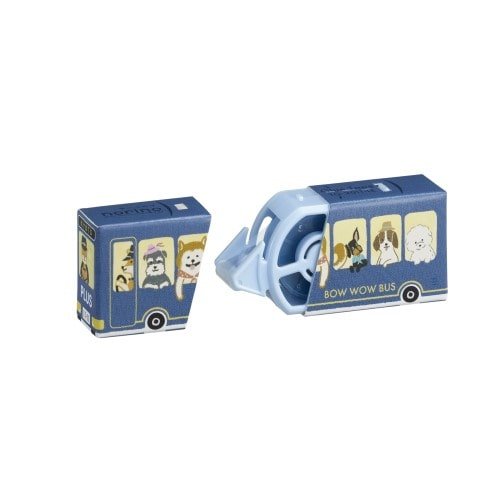 [Limited] norino Animal Bus Paper Case Correction Tape / PLUS
