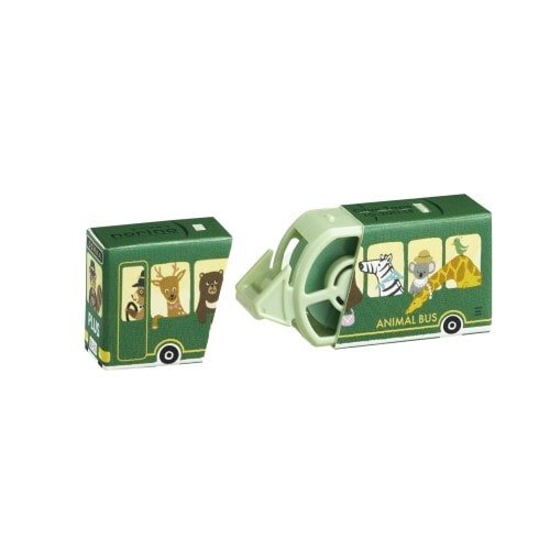 [Limited] norino Animal Bus Paper Case Correction Tape / PLUS