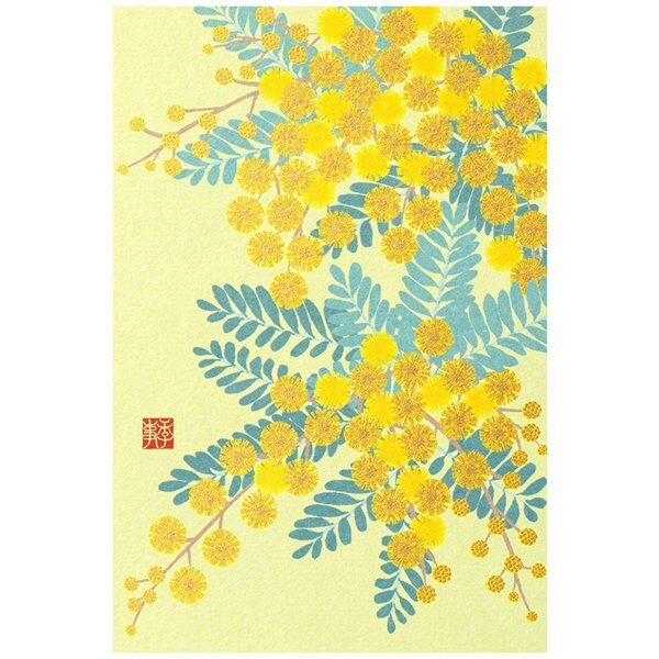 [Limited] Seasons Spring Silk-Print Postcard / MIDORI