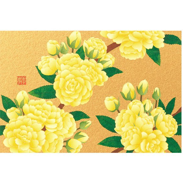 [Limited] Seasons Spring Silk-Print Postcard / MIDORI