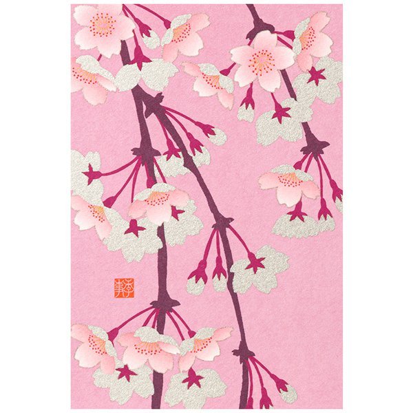 [Limited] Seasons Spring Silk-Print Postcard / MIDORI