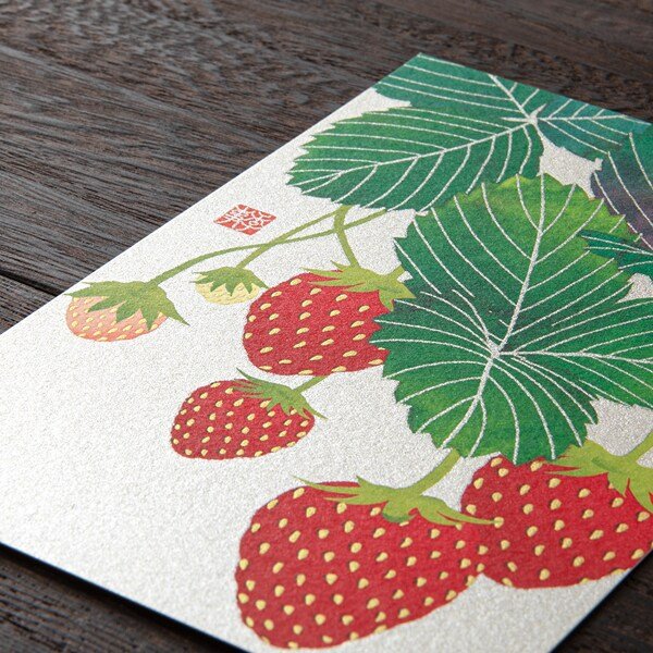 [Limited] Seasons Spring Silk-Print Postcard / MIDORI