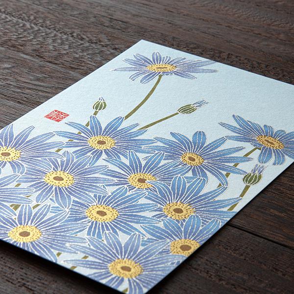 [Limited] Seasons Spring Silk-Print Postcard / MIDORI