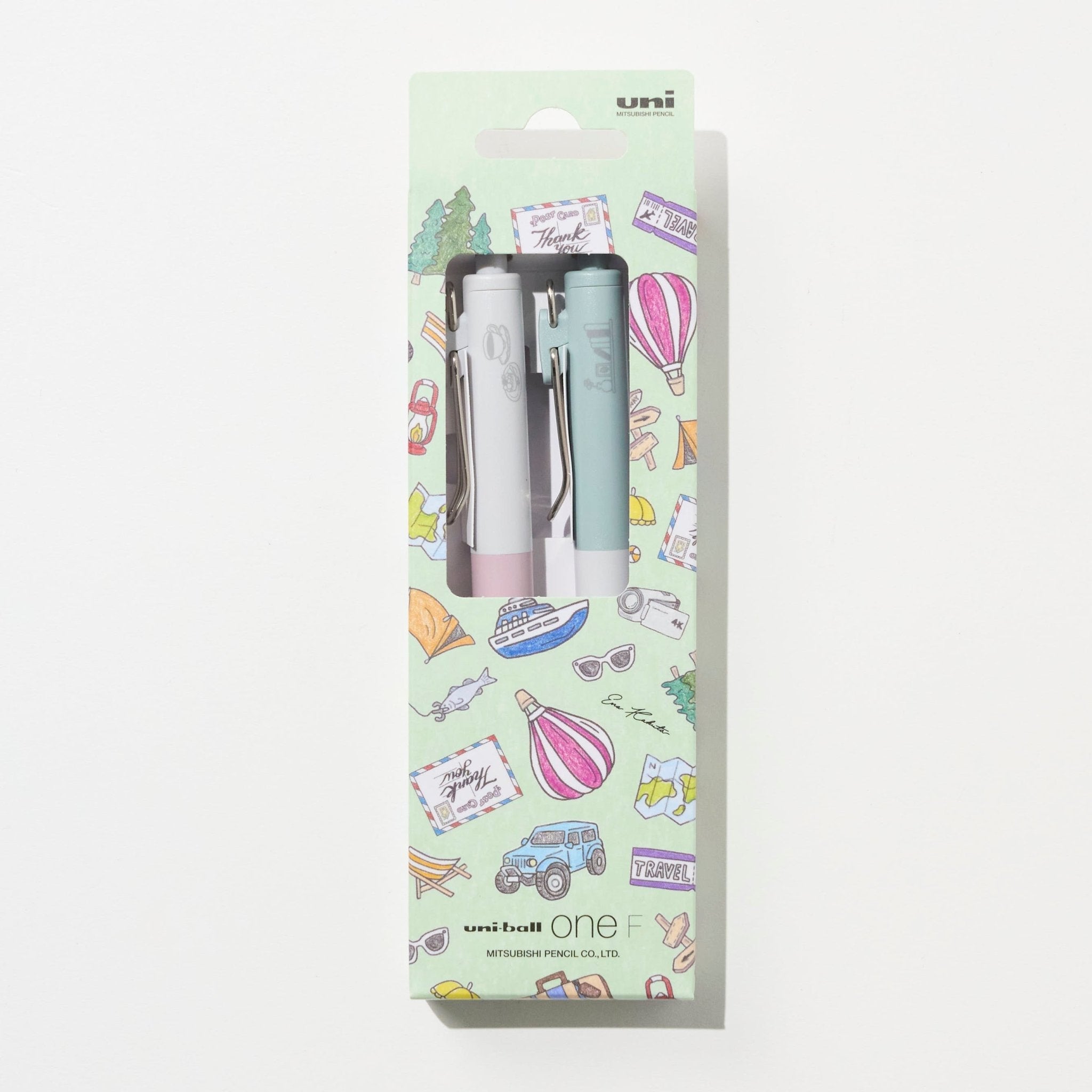 [Limited] uni-ball one & uni-ball one F Ena Kakuta Set / uni Mitsubishi Pencil