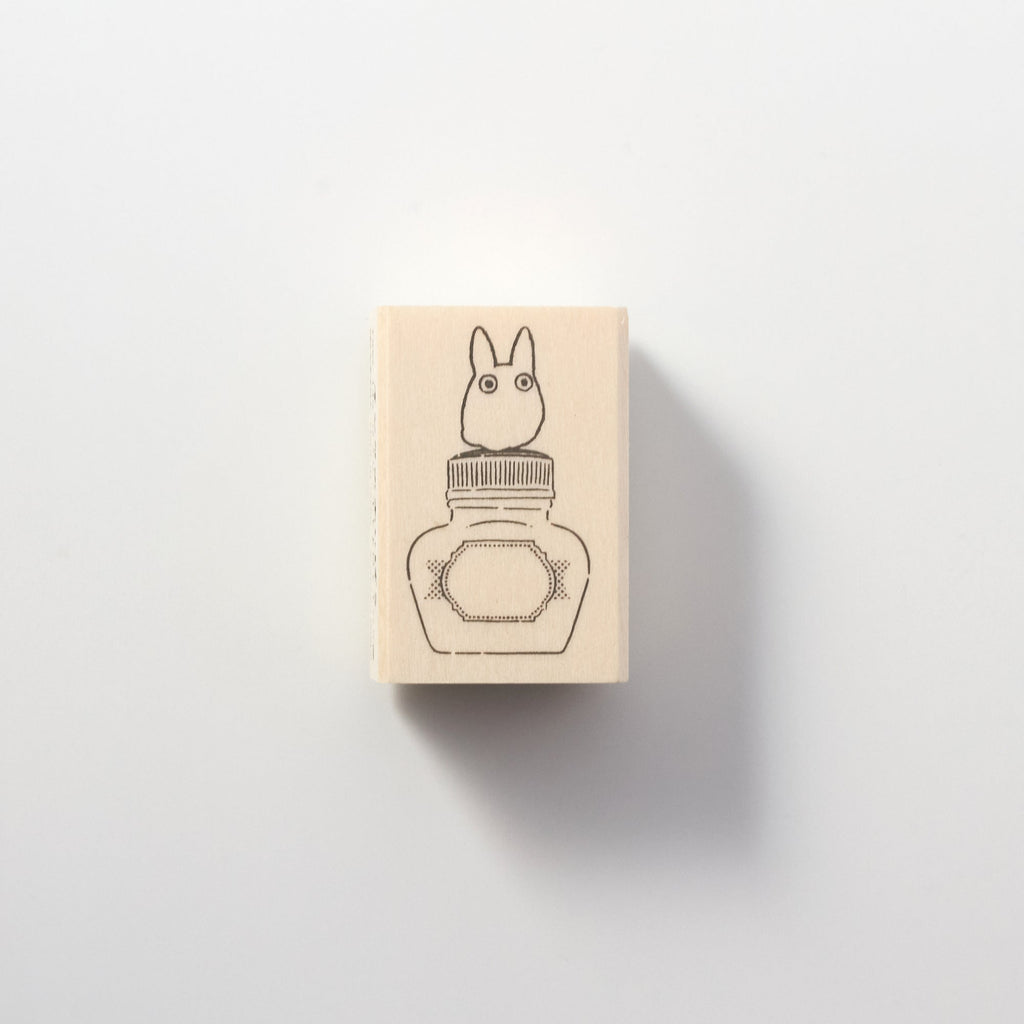 Little Totoro and Ink Bottle Rubber Stamps My Neighbor Totoro Studio Ghibli / BEVERLY