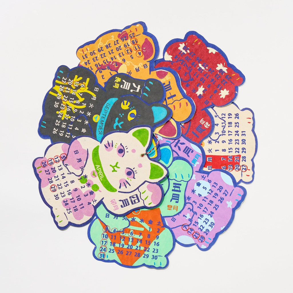 Maneki-neko Calendar 2026 Designed by Kaya / Amina Collection Co., Ltd.