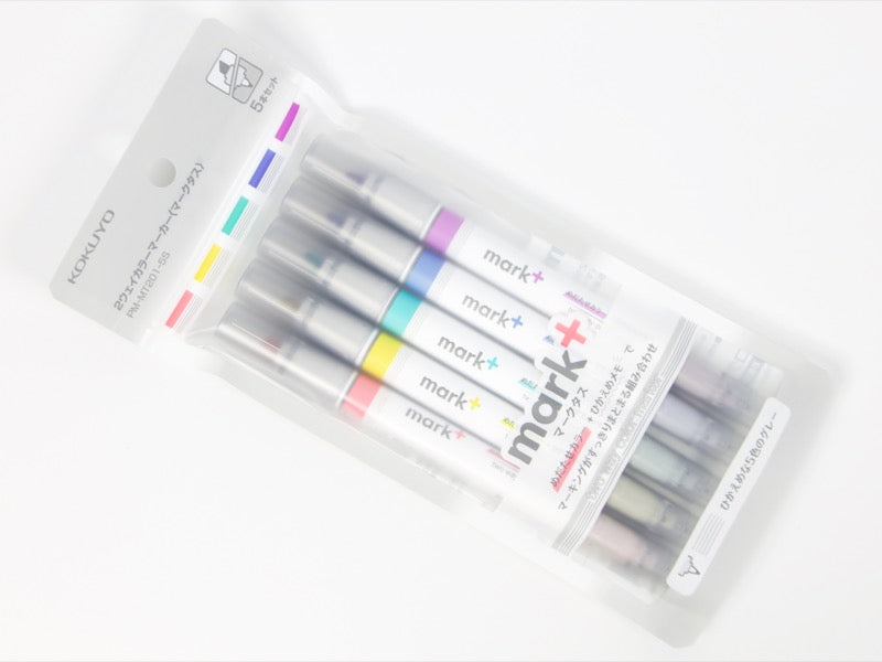 Kokuyo Mark+ Two Way 5 Color Set