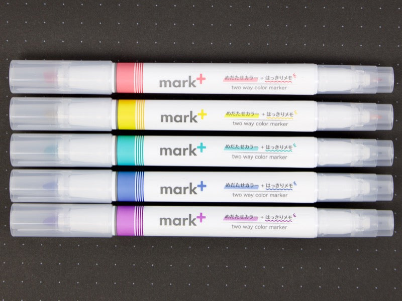 Kokuyo Mark+ Two Way Highlighter - Fineliner