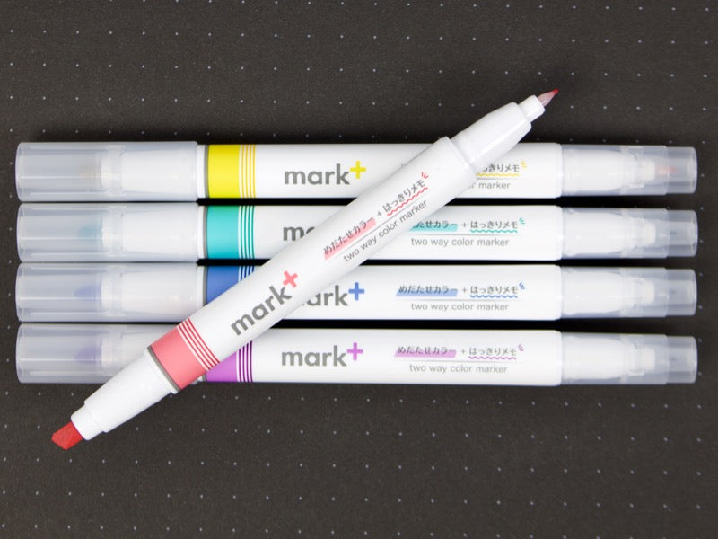 Kokuyo Mark+ Two Way Highlighter - Fineliner