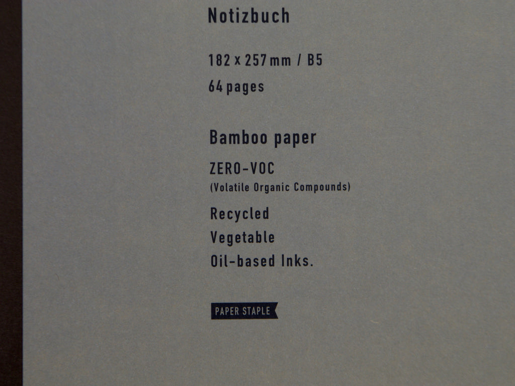 Mark's Inc. Carnet Bamboo Paper Notebook B5