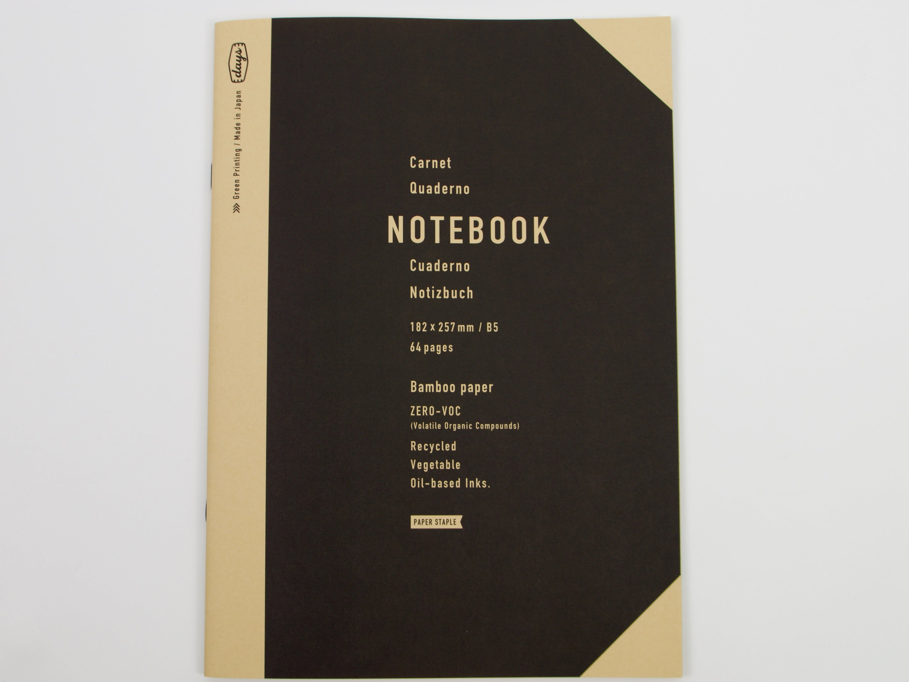 Mark's Inc. Carnet Bamboo Paper Notebook B5