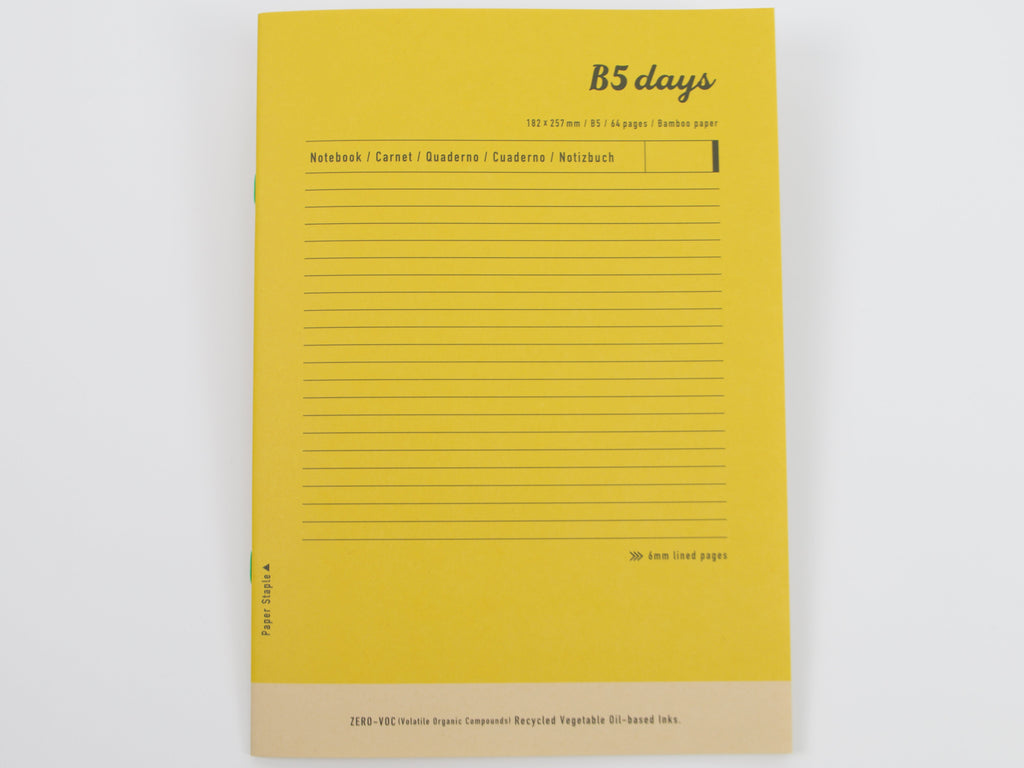 Mark's Inc. Days Bamboo Paper Notebook B5