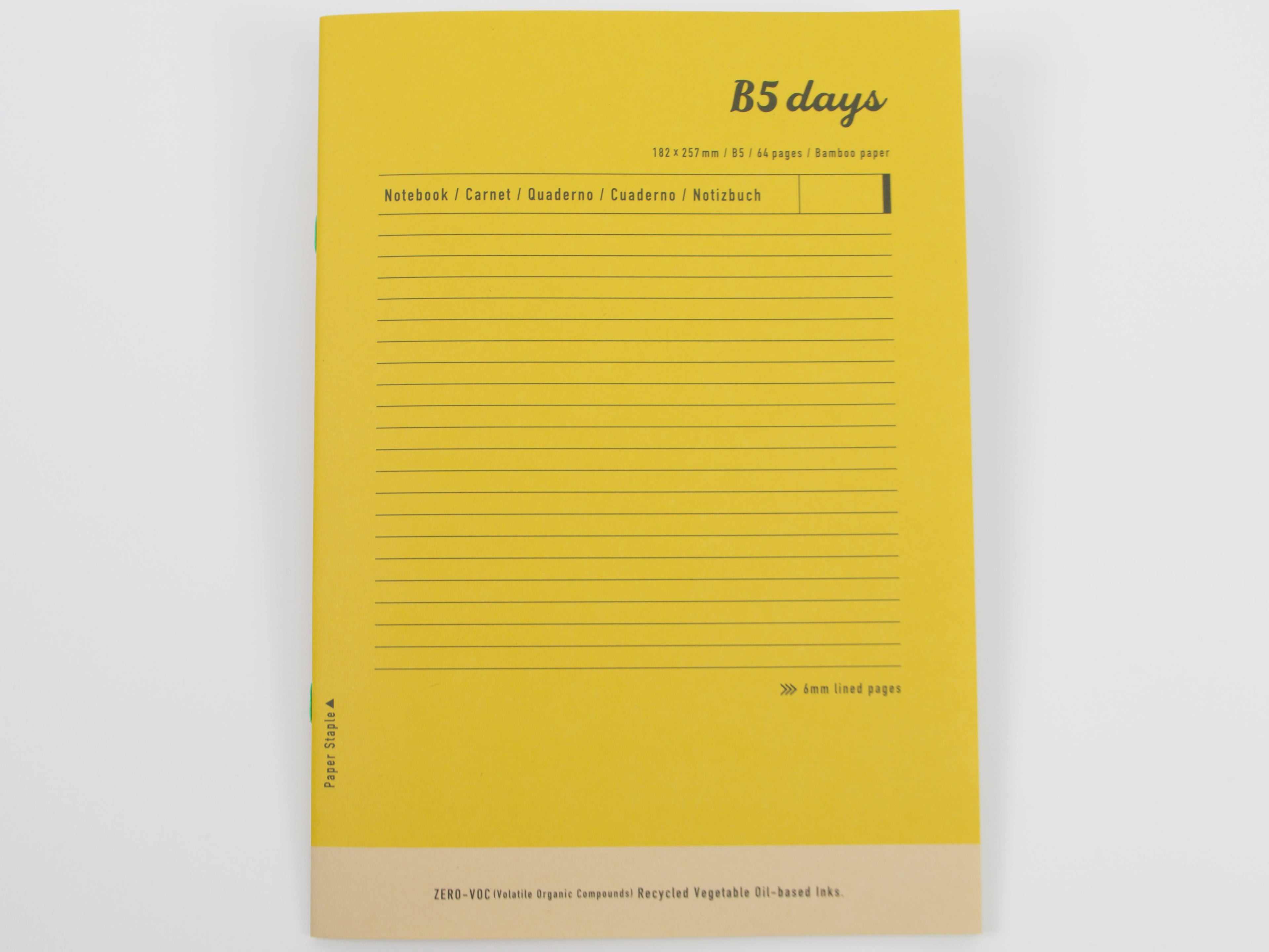 Mark's Inc. Days Bamboo Paper Notebook B5