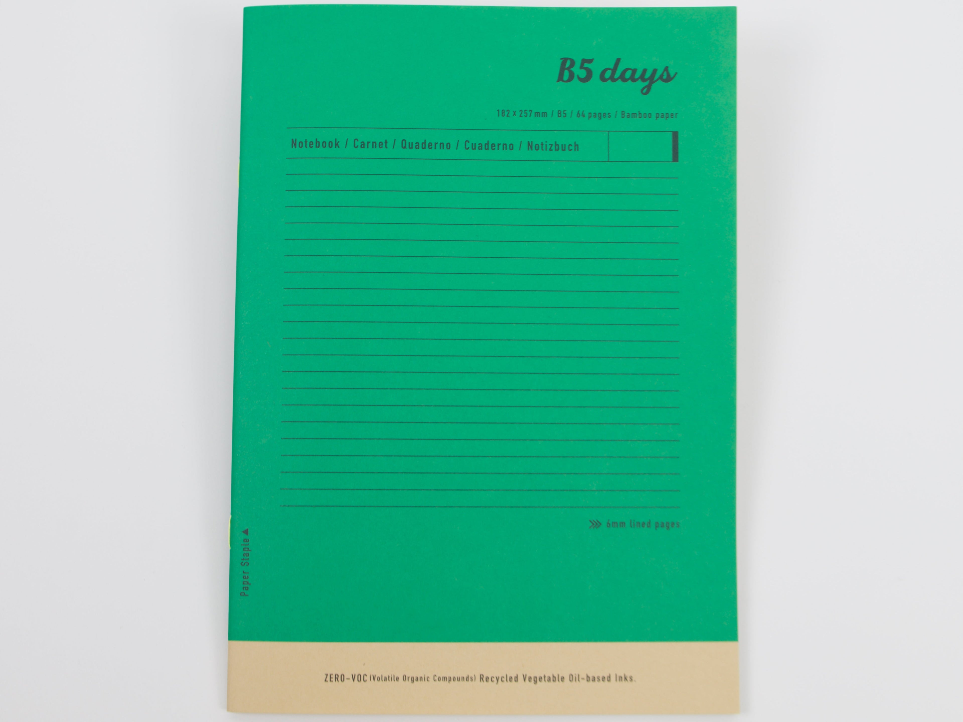 Mark's Inc. Days Bamboo Paper Notebook B5