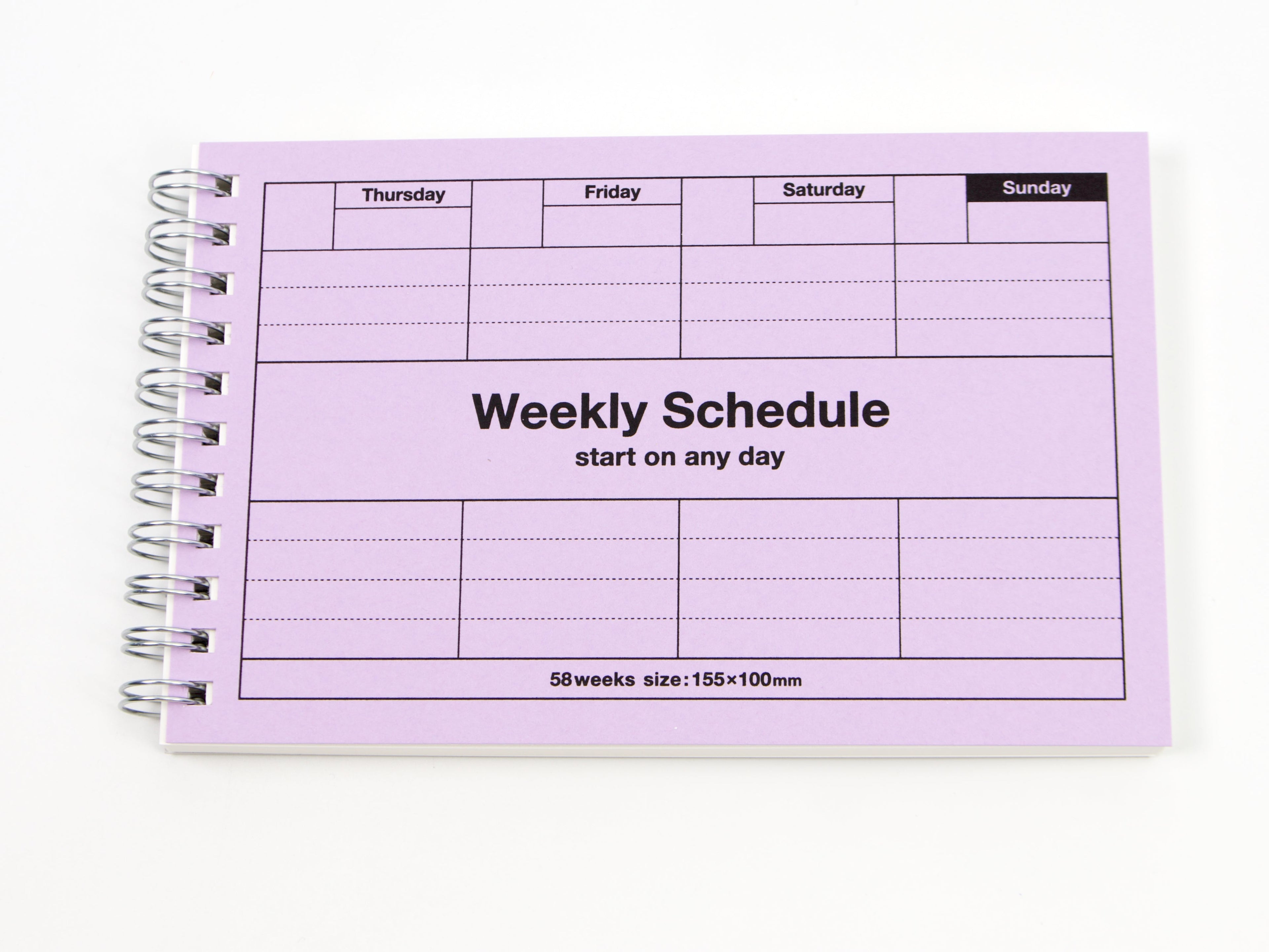Mark's Inc. Weekly Schedule